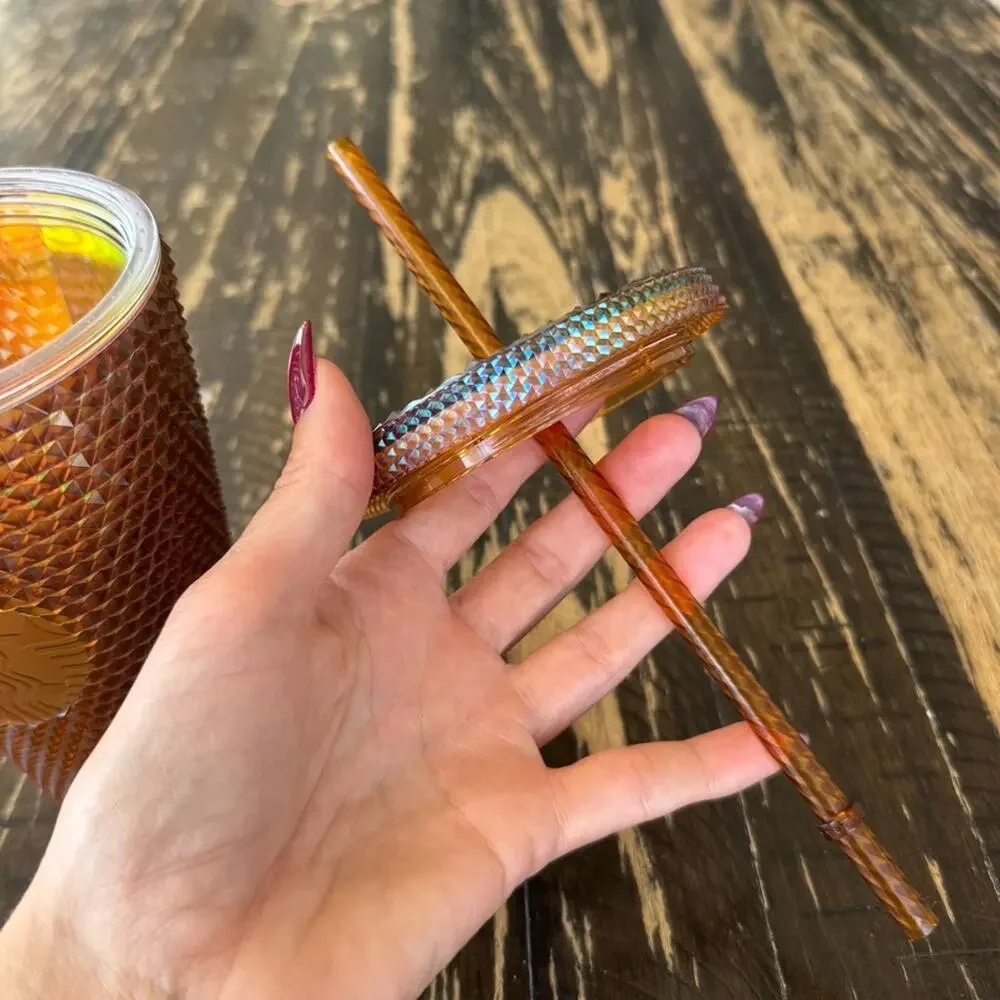 Starbucks - Iridescent Copper Studded Tumbler with Straw – 16 oz